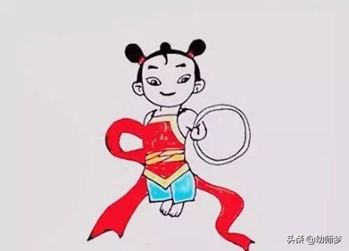 简笔画教程：哪吒！一步一步教你画哪吒