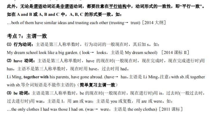 高中英语：短文改错知识点总结！高中生赶紧收藏