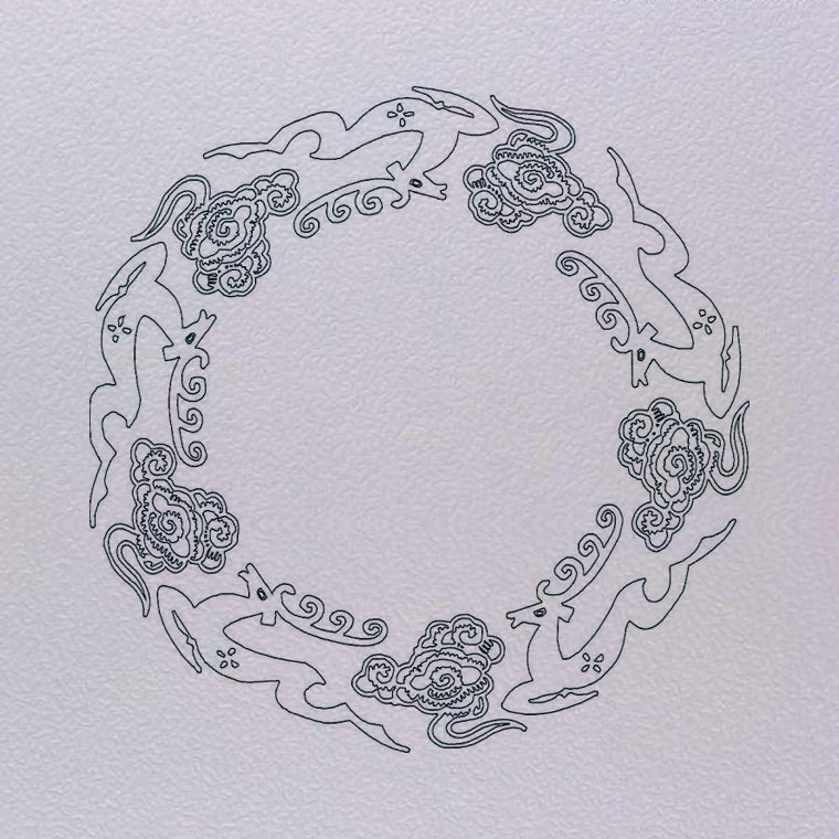 古代视为神物，形似美丽，寓意爱情，代表健康，喻指权利的鹿形象