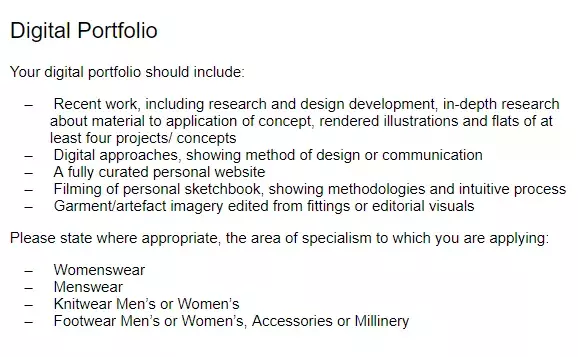 全球顶级服装院校Deadline&作品集格式一览