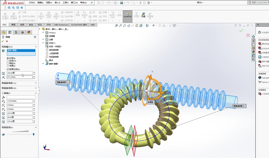 ��solidworks��ģ���Ƴ����ƹܣ����С��������ι��ߵ�����Ӧ��