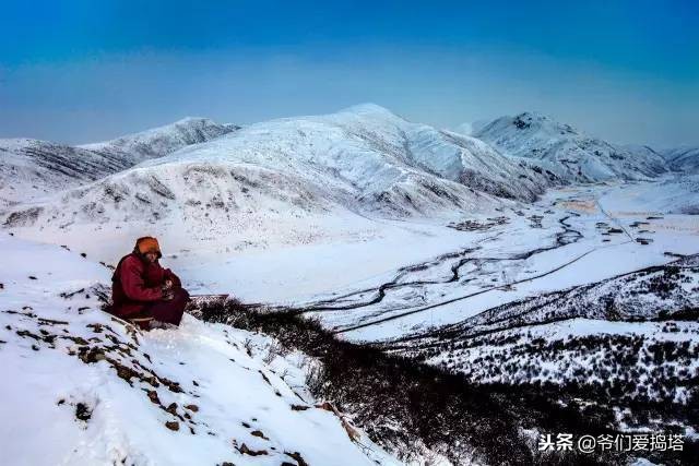 红墙，白雪，琉璃瓦，大雪压青松