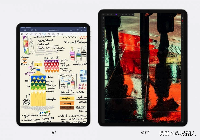 M1处理器的iPad Pro 11寸和12.9怎么选？还是得看屏幕