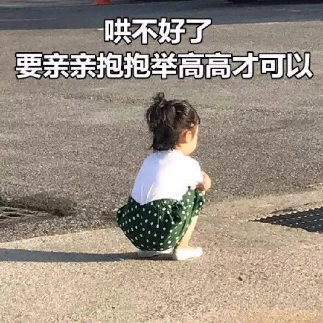 表情包：哄不了了 要举高高