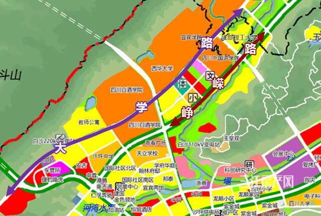 总投资5.2亿！宜宾这里平地1500亩修学校，新建道路双向6车道