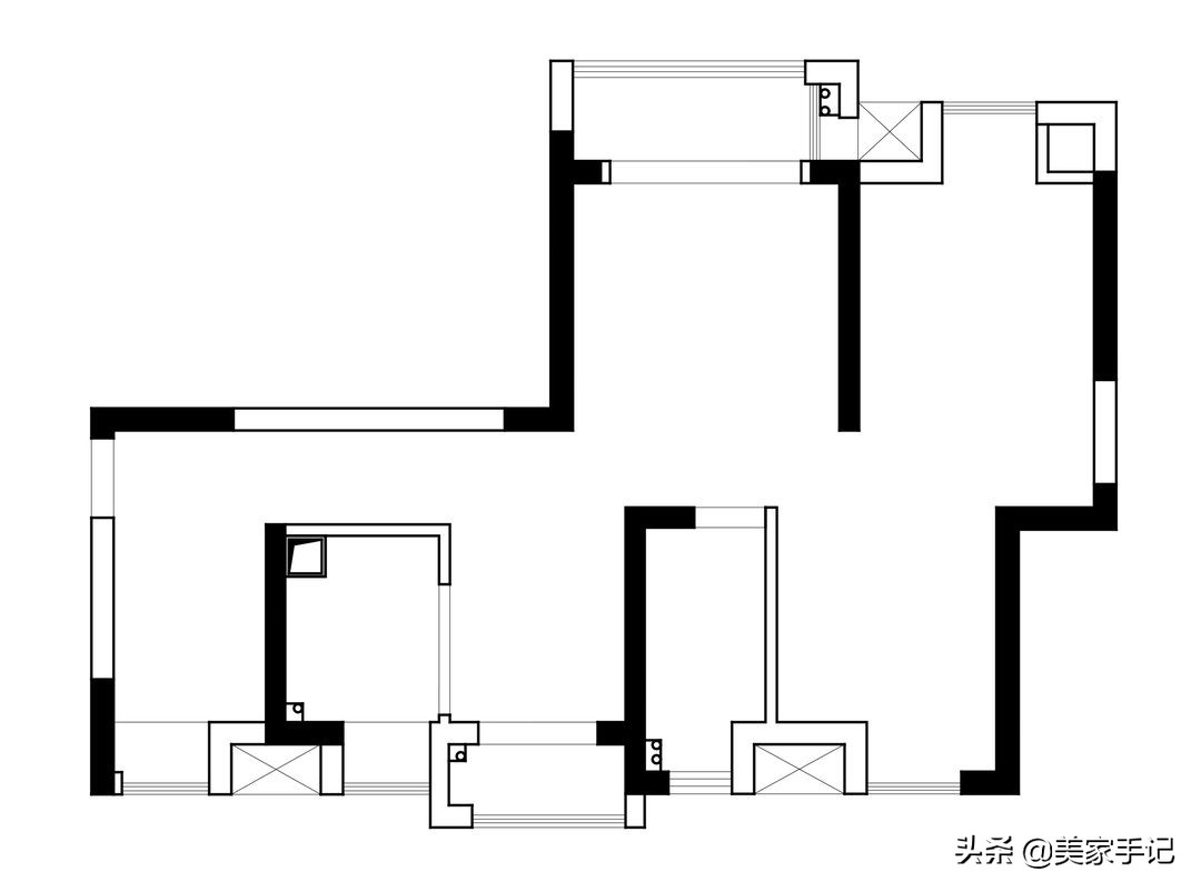 她家不豪华，可还是进门就把我迷住，白墙、原木、少造型，太美了