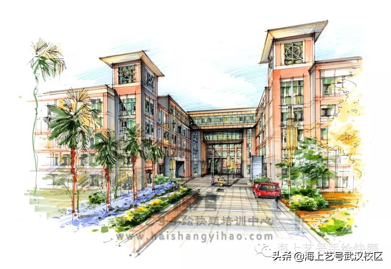 设计手绘 / 绘出你心中的最美校园