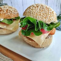 懒人鸡胸肉汉堡做法