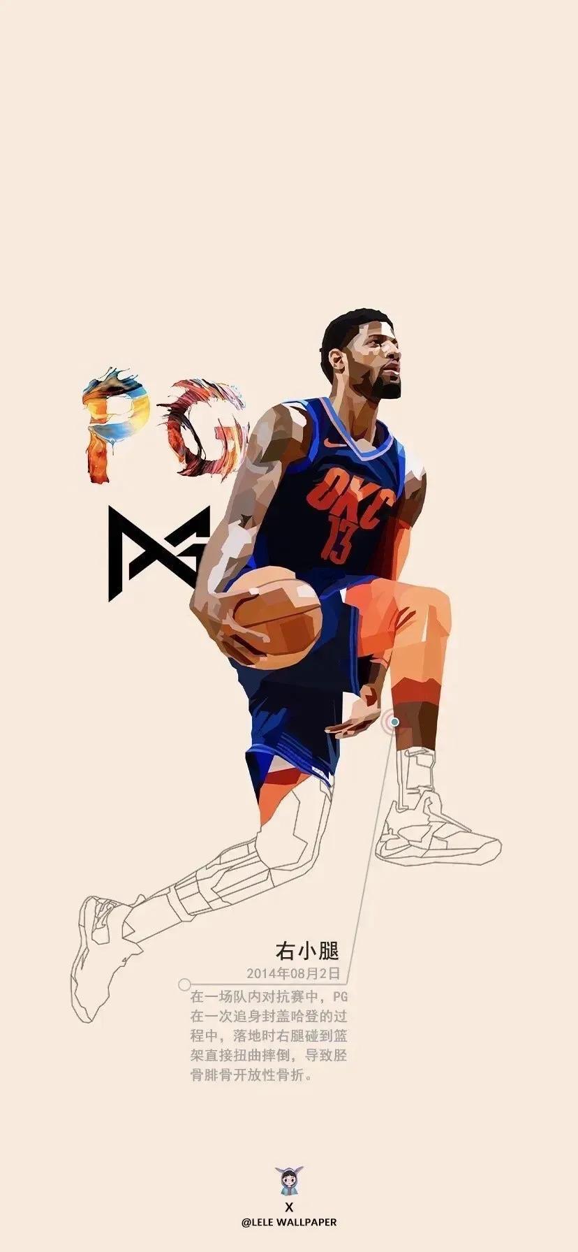 壁纸头像 | 保罗·乔治:谁敢横刀立马 唯我乔大将军(下期:利拉德)