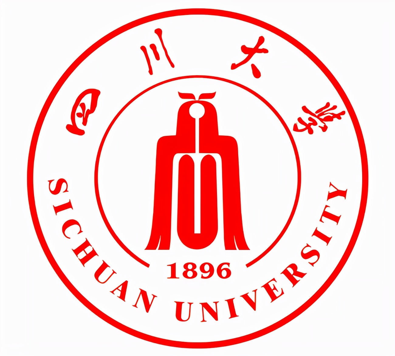 北京大学北大logo由鲁迅设计,上面的"北"好似两个背对背侧立的人,下面