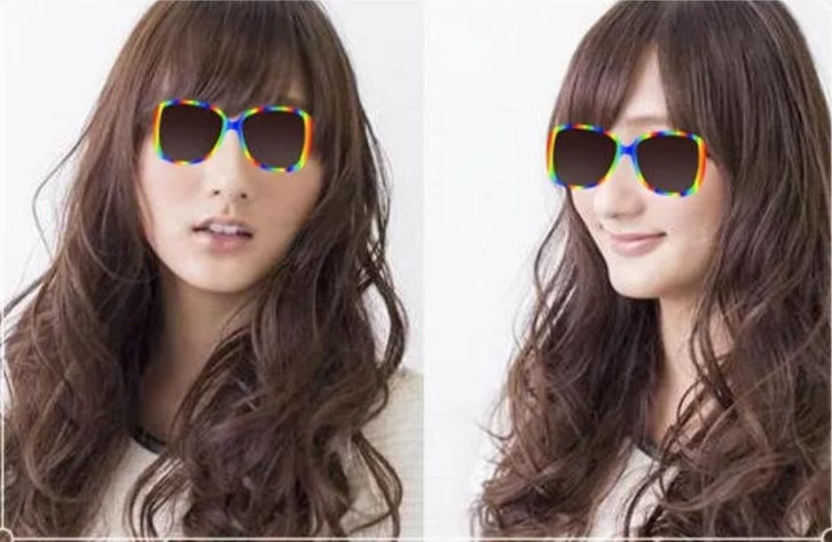 在黑色的头发上可以直接染出这些颜色