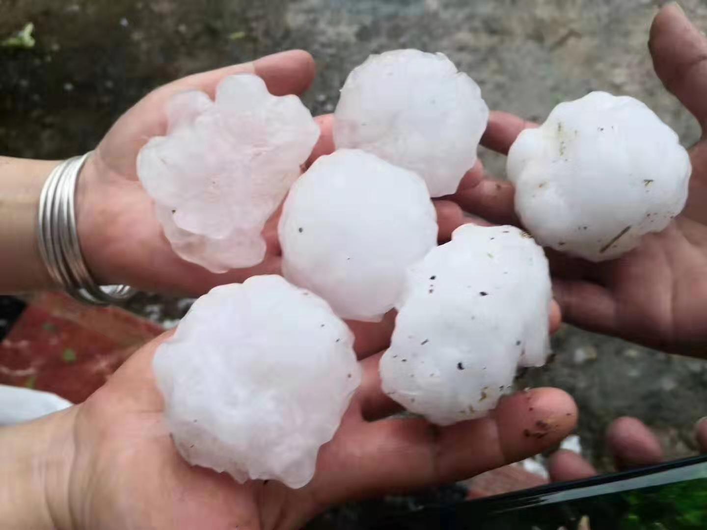 西苟莊天氣貴州18個縣遭遇的冰雹最大直徑為70mm