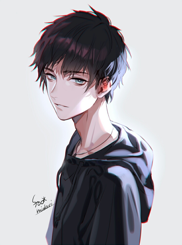 帅气动漫男生头像  头像设计  愿你还记得曾经那个单纯天真的少年