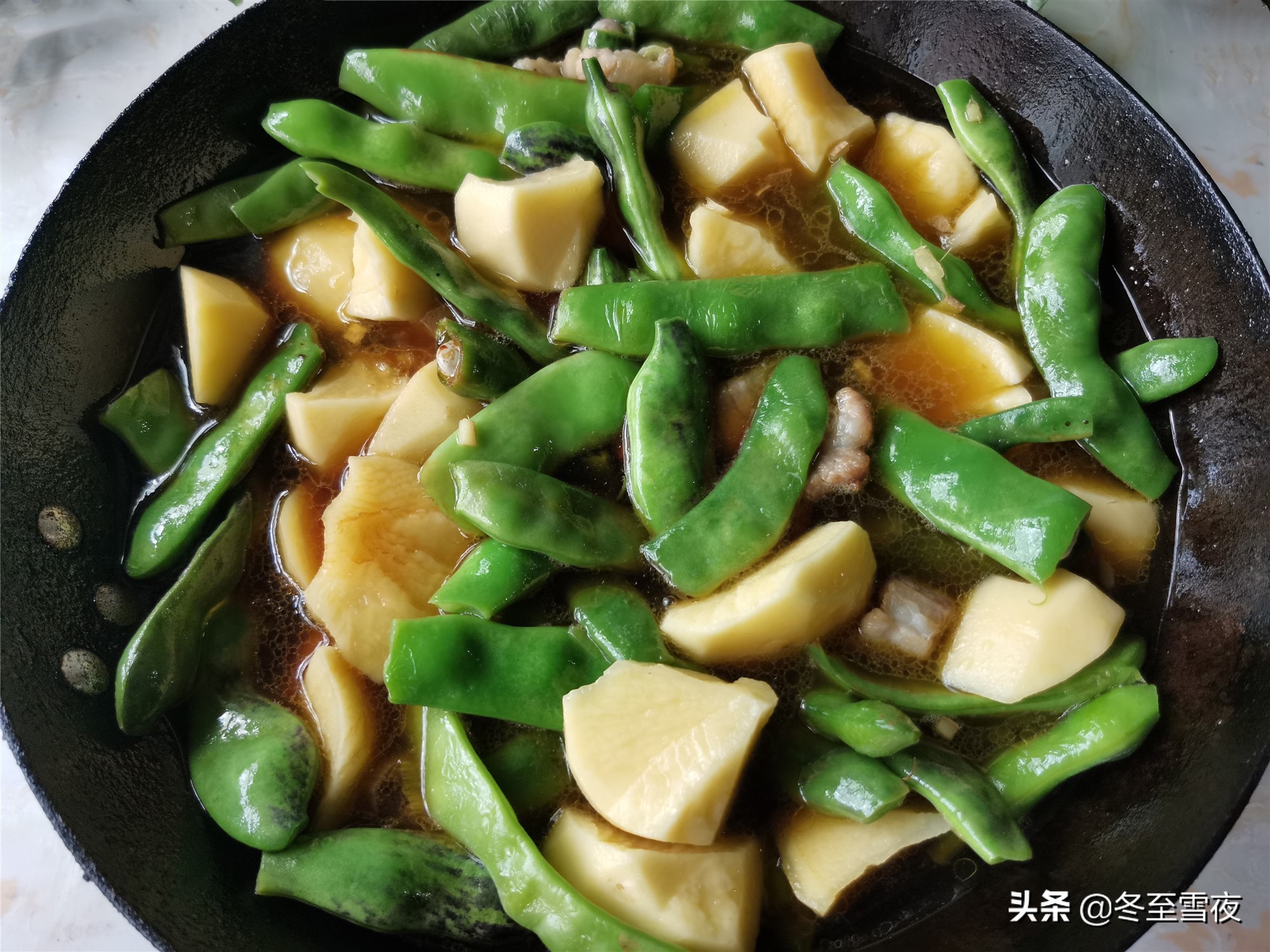 豆角燉土豆,豆角燉土豆肉的家常做法