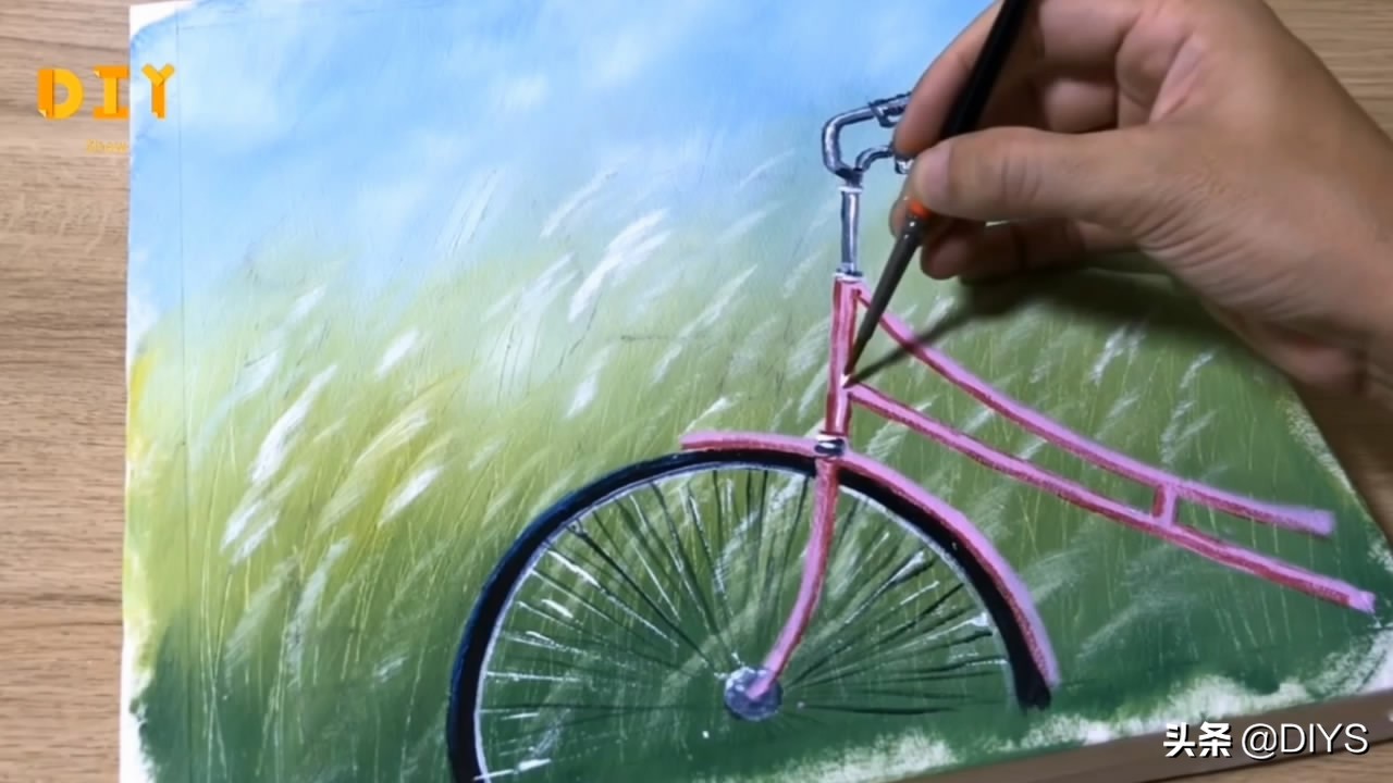 看看如何画漂亮的自行车，步骤详细，简单易学