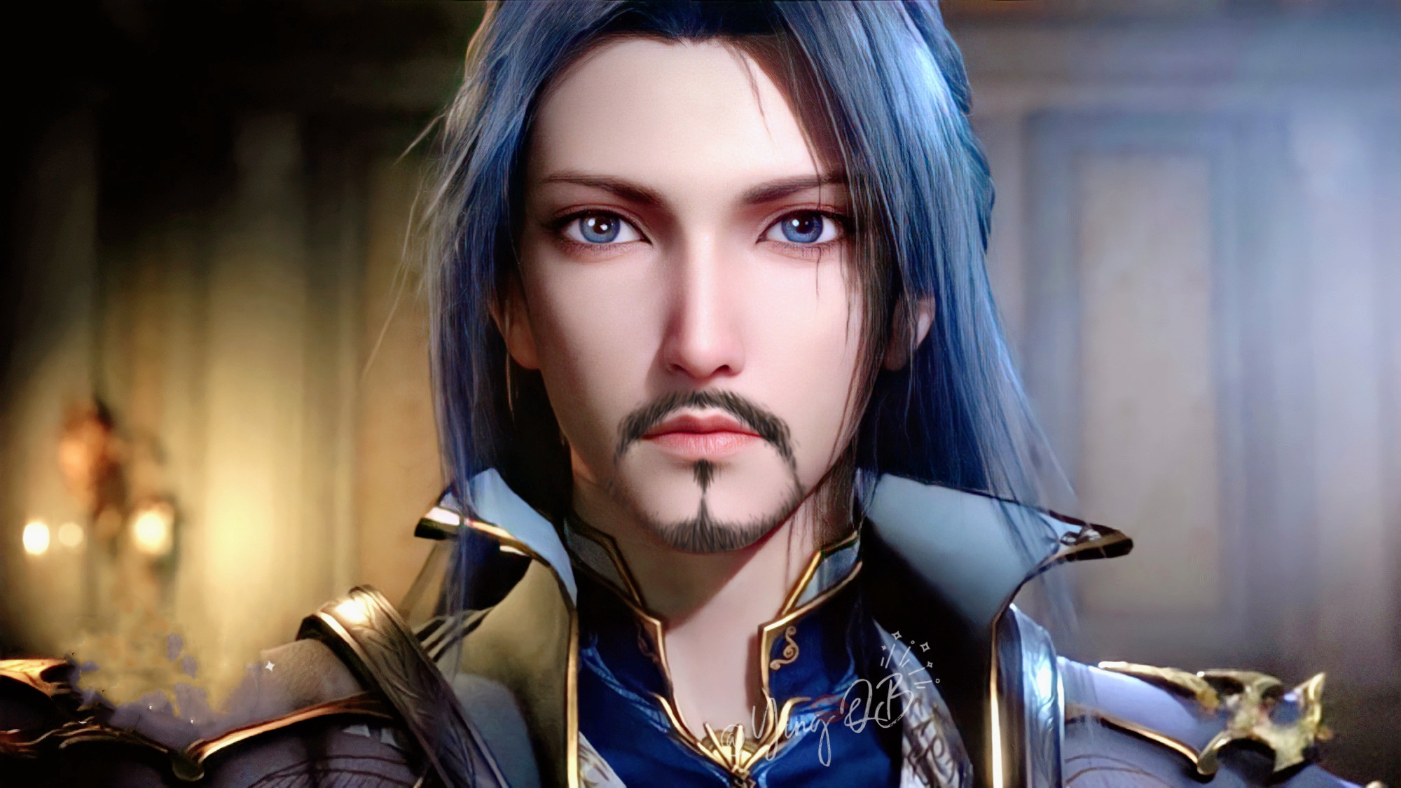 斗罗男神留胡子堪比整容,菊斗罗太油腻,唐三帅出新高度