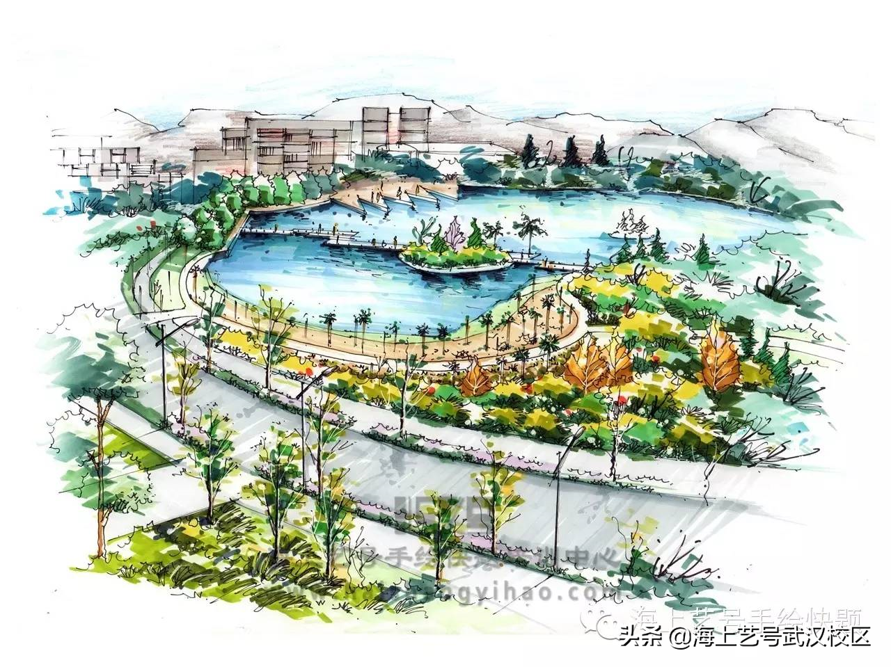 设计手绘 / 绘出你心中的最美校园