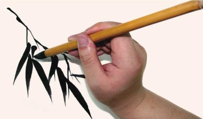 画竹子不会画俯式叶？老艺术家教你，简单易学，学会几分钟一幅画