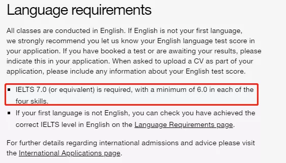 2021年世界顶级名校最新语言成绩要求