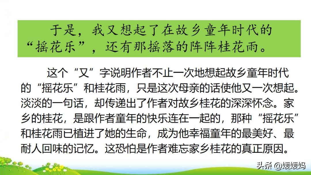 部编版语文五年级上册教材课后习题参考答案