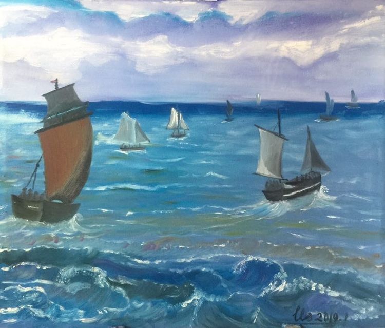 67岁实现儿时梦-常熟老年大学油画班首次开展