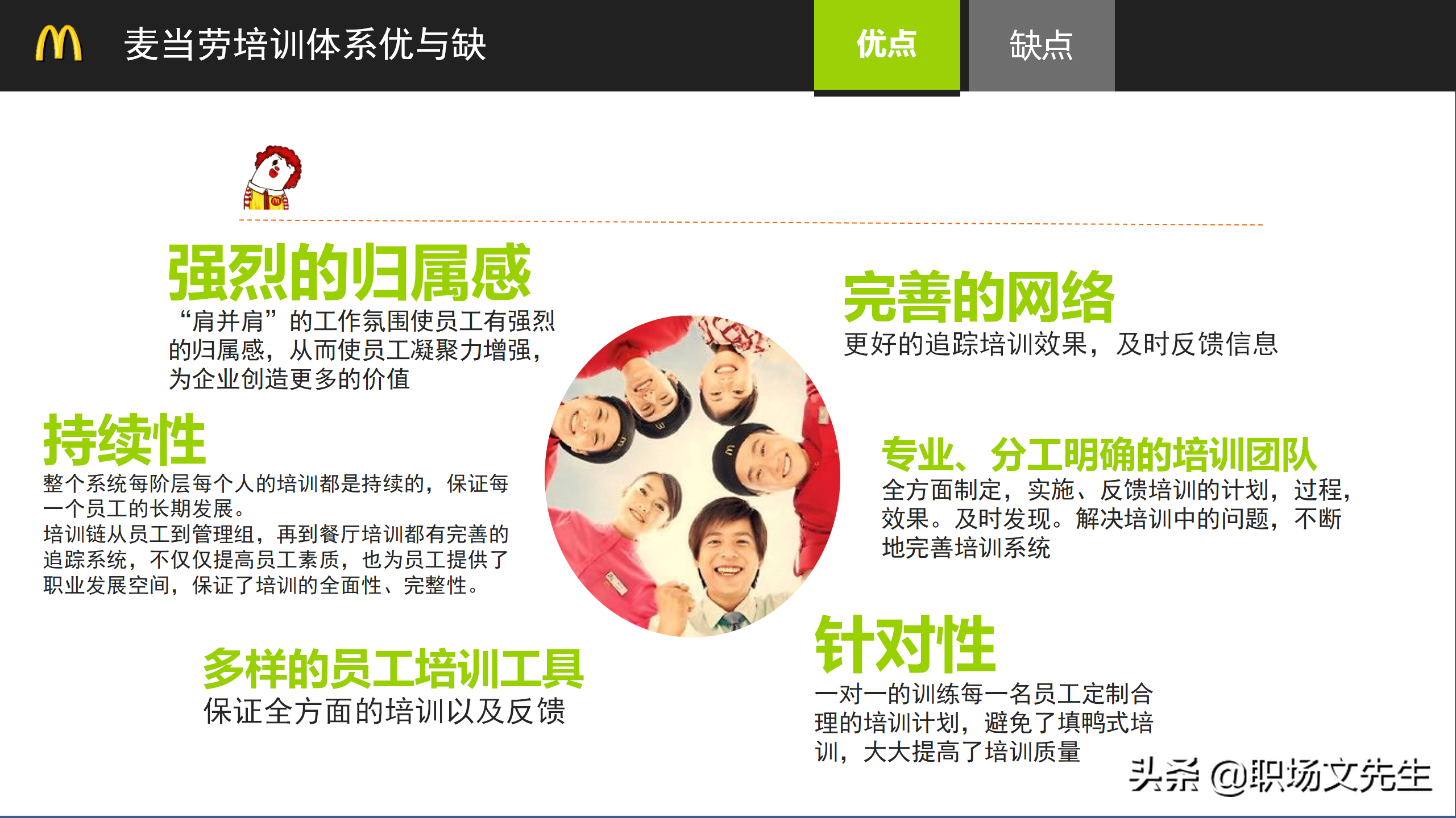 麦当劳餐厅管理培训，24页麦当劳培训体系，向世界500强企业学习