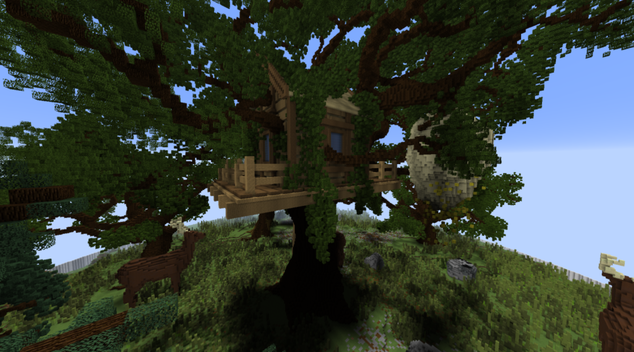 我的世界两层精致木屋(我的世界里设计感绝佳的树屋)