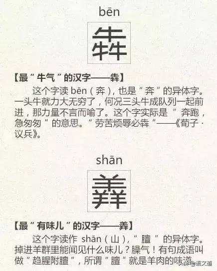 看到这些汉字，我感觉自己的语文白学了