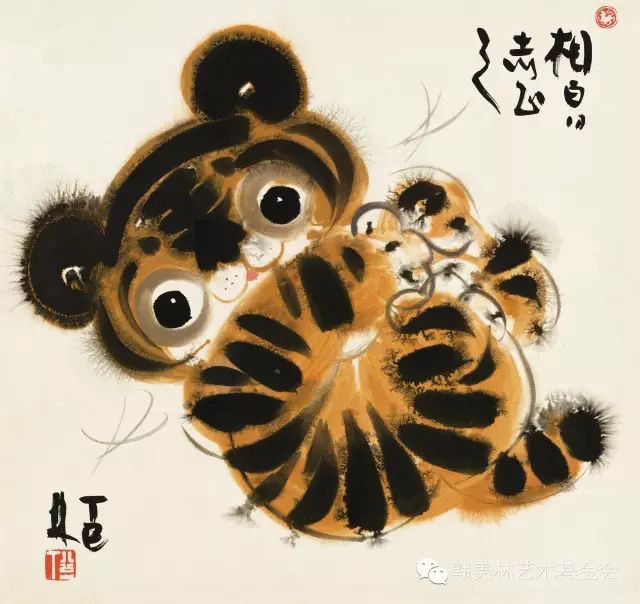 画奥运会的吉祥物有哪些(设计奥运吉祥物的韩美林老师国画作品，趣味，生动)