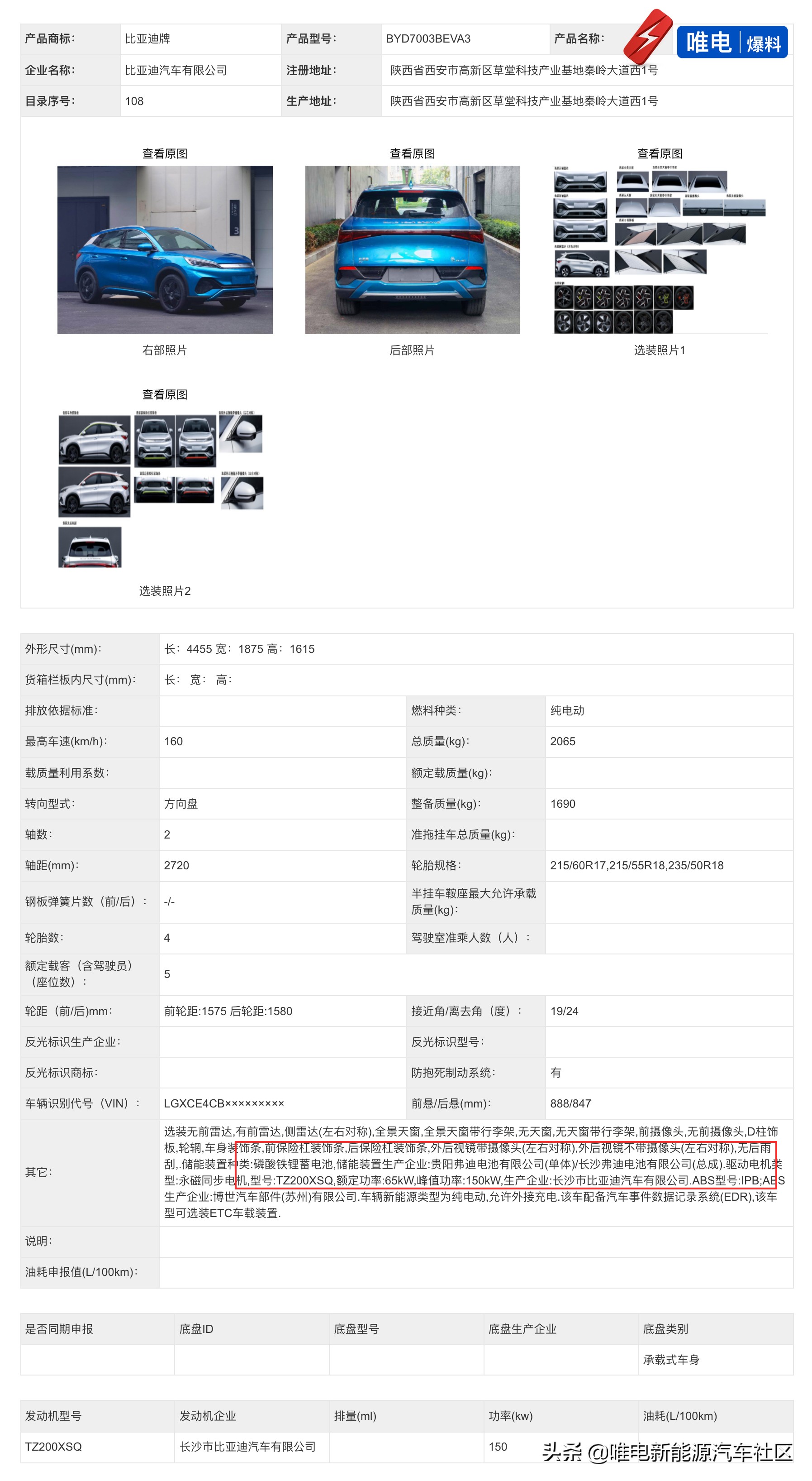349批工信部新能源：本田“e:NS1”申报，江淮思皓搭载华为电机