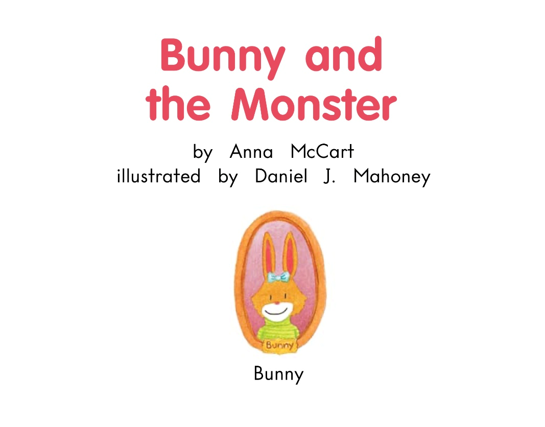 英语有声绘本：《Bunny and The Monster》小兔子与三只怪物