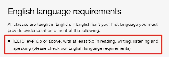 2021年世界顶级名校最新语言成绩要求