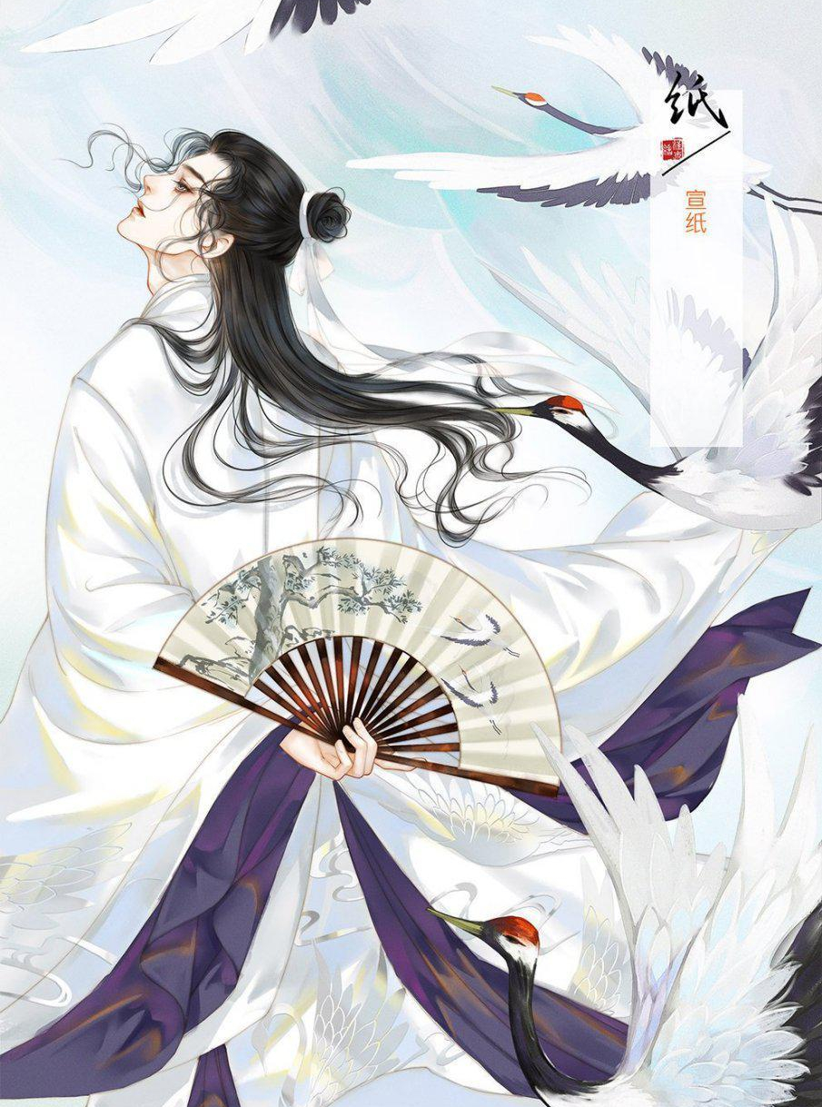 当"笔墨纸砚"拟人化,宣纸是飘逸公子,笔变成了贵气少年