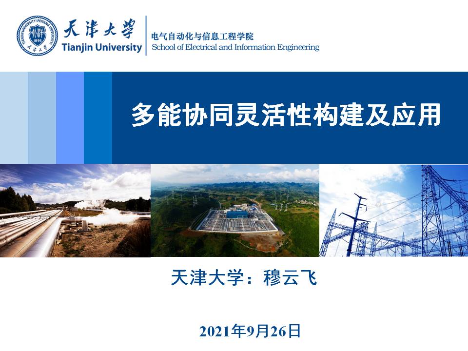 天津大学穆云飞教授:多能协同灵活性构建及应用