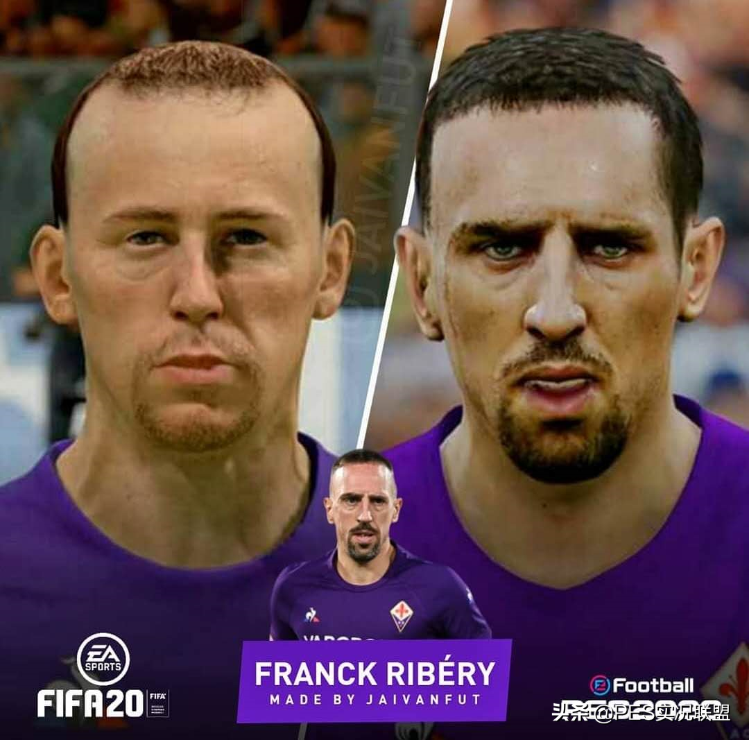 pes2018世界杯脸型补丁(「实况联盟」20赛季脸型对比！FIFA20是来搞笑的吗？)