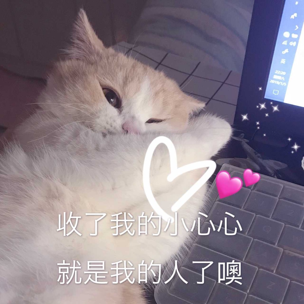 表情包：收下小心心，就是我的人了
