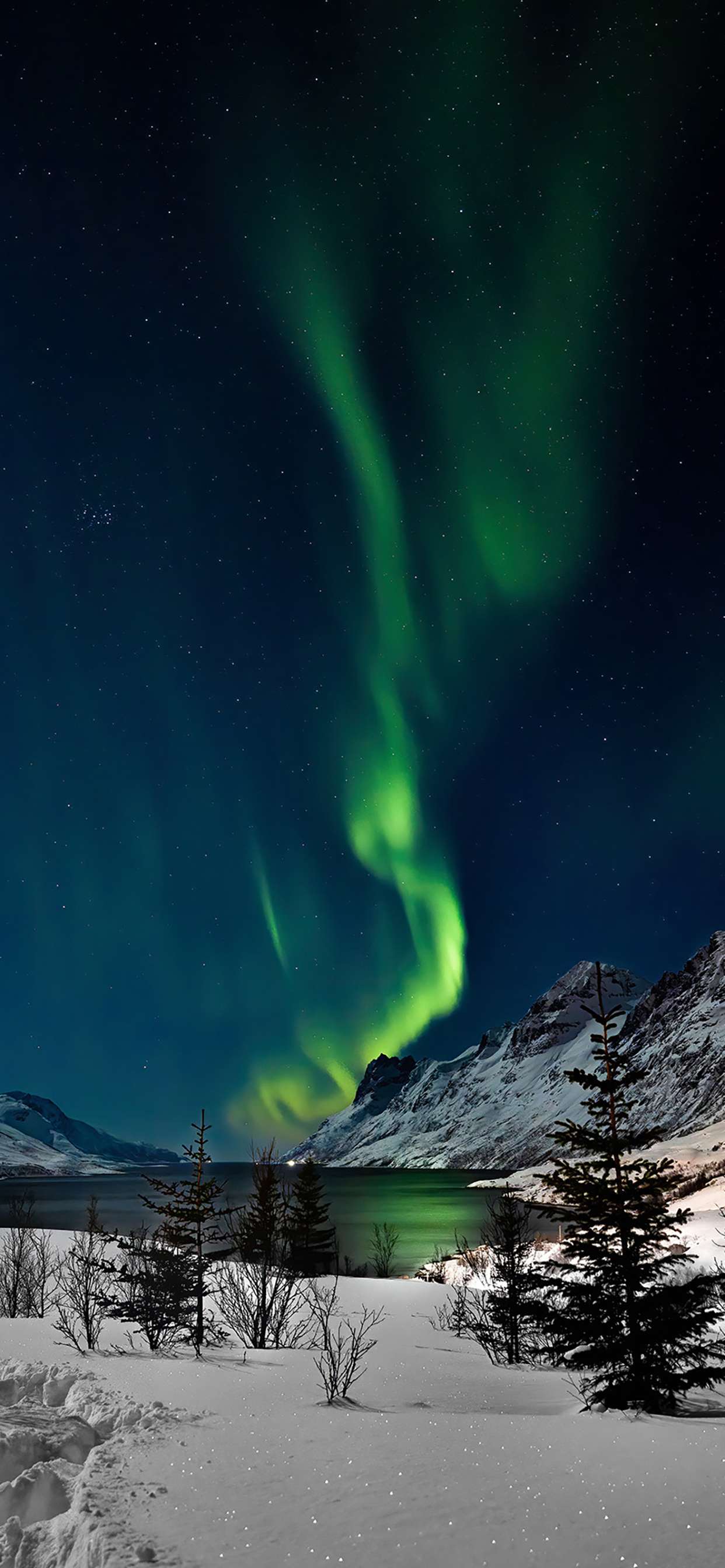 壁纸丨抽象色彩，星辰宇宙，雪夜极光