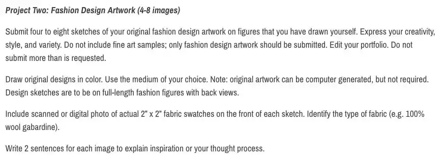 全球顶级服装院校Deadline&作品集格式一览