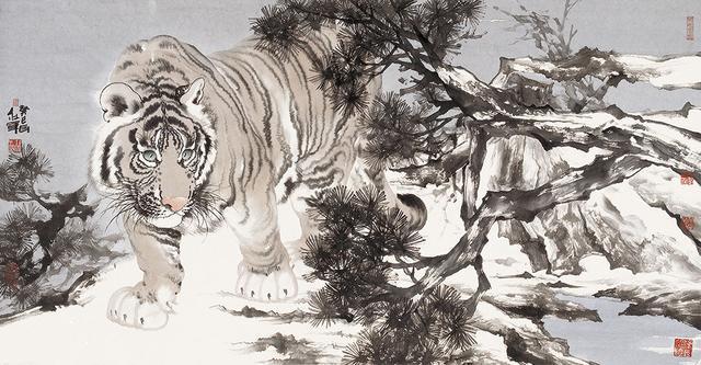 中国现当代十大名家画虎