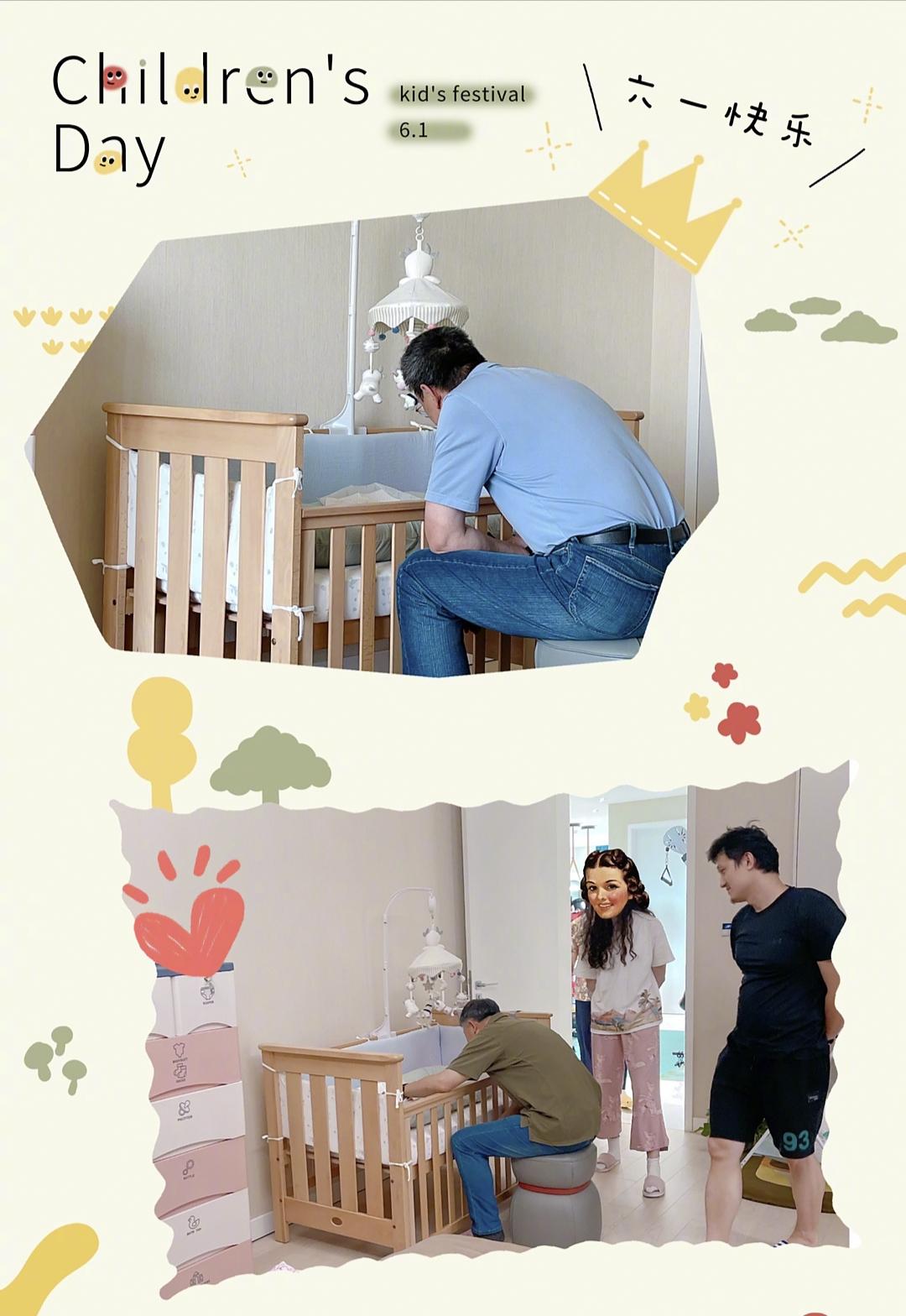 惠若琪晒孩子近照，女儿遗传妈妈四肢修长，网友调侃手势似扣球