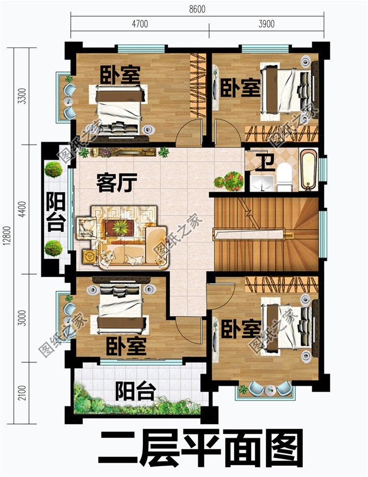 三层小户型欧式别墅，浪漫朴实，看一眼就被深深吸引住了