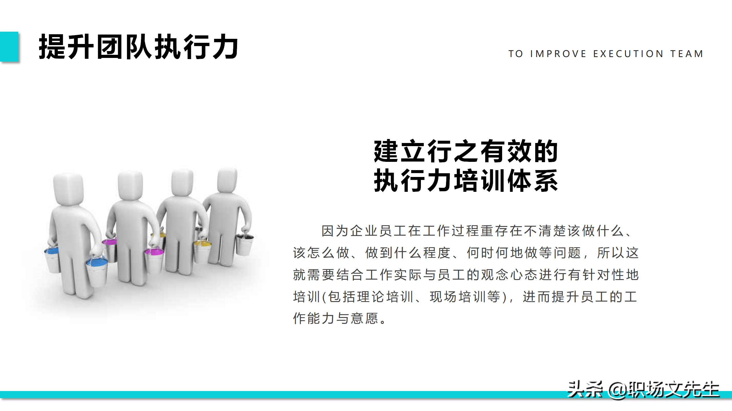 提升团队执行力，40页团队管理培训PPT课件，团队管理激励方法
