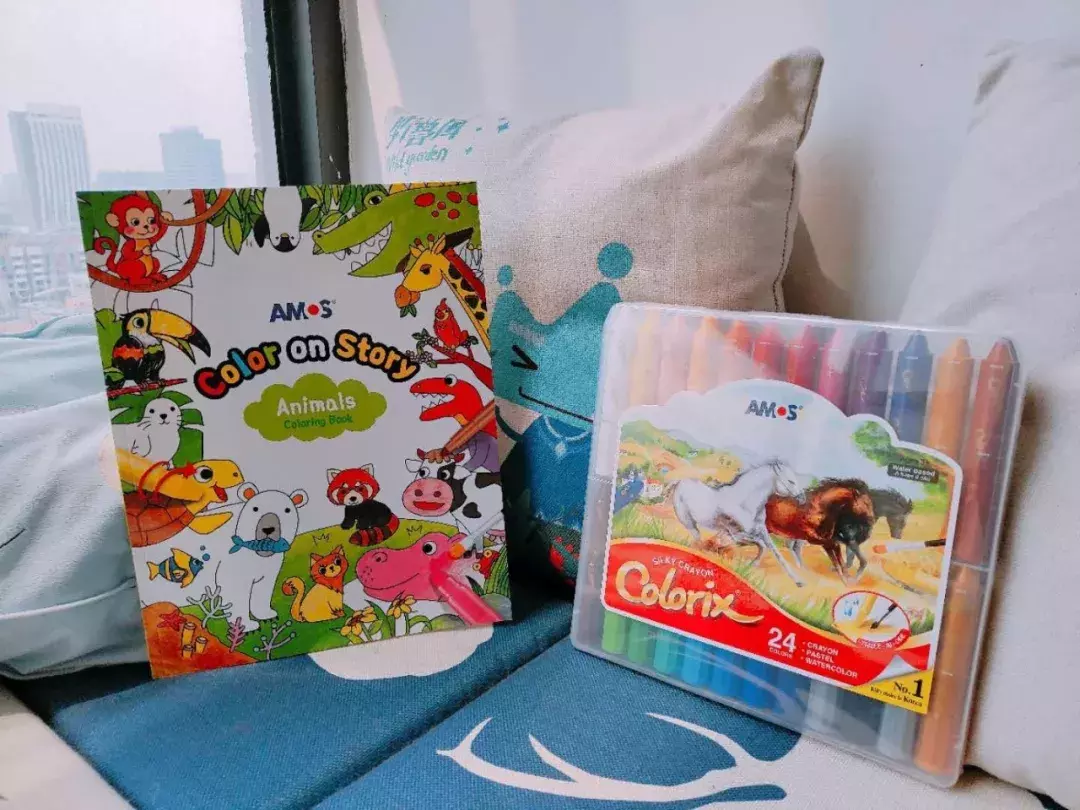 韩国原装进口的AMOS儿童蜡笔，宝宝最爱，麻麻省心