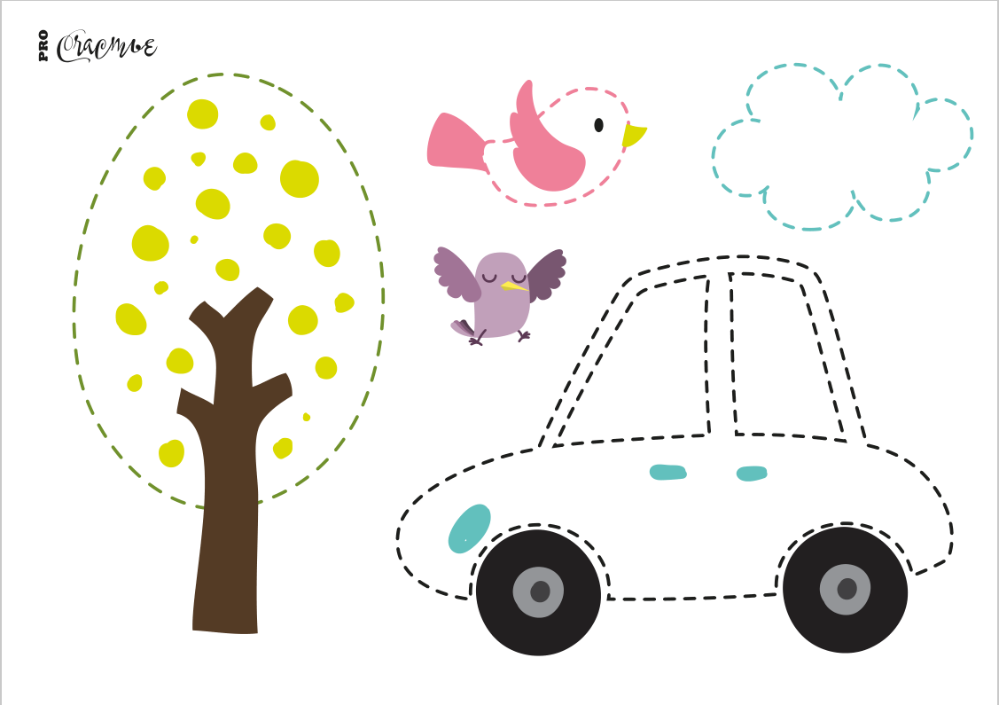 幼儿控笔训练——画线运笔卡通画素材简单版(可收藏打印)