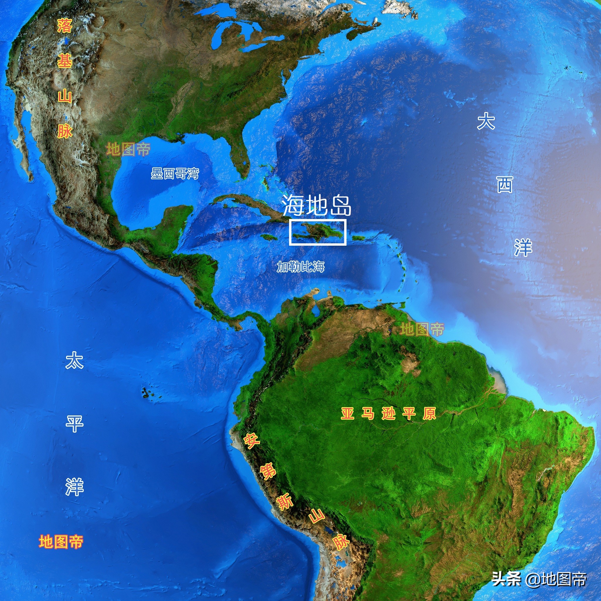 海地地理位置地图图片