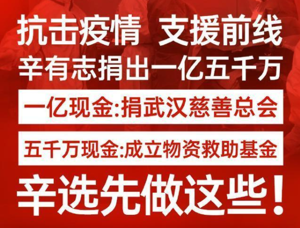 辛巴为云南地震捐献物资近500万，令人刮目相看，曾为武汉捐款1亿