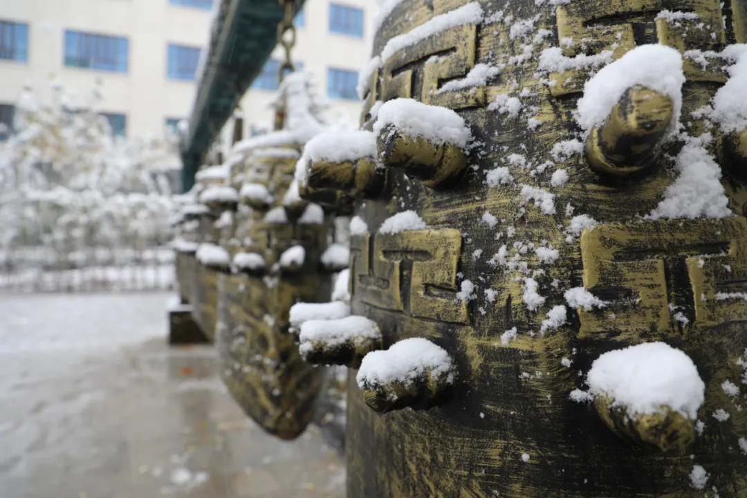 初雪中的开元学校,真美
