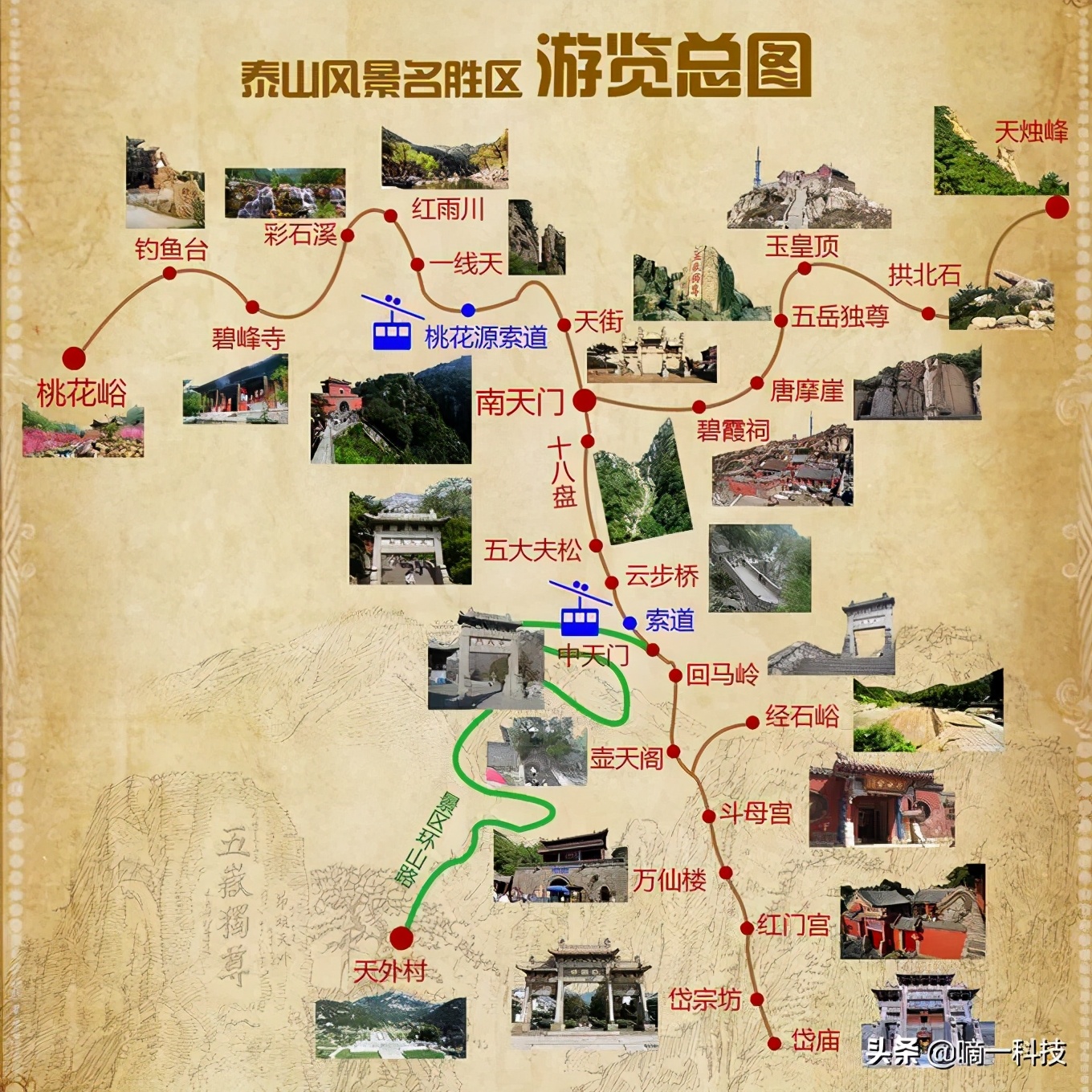 山东旅游景点分布图图片