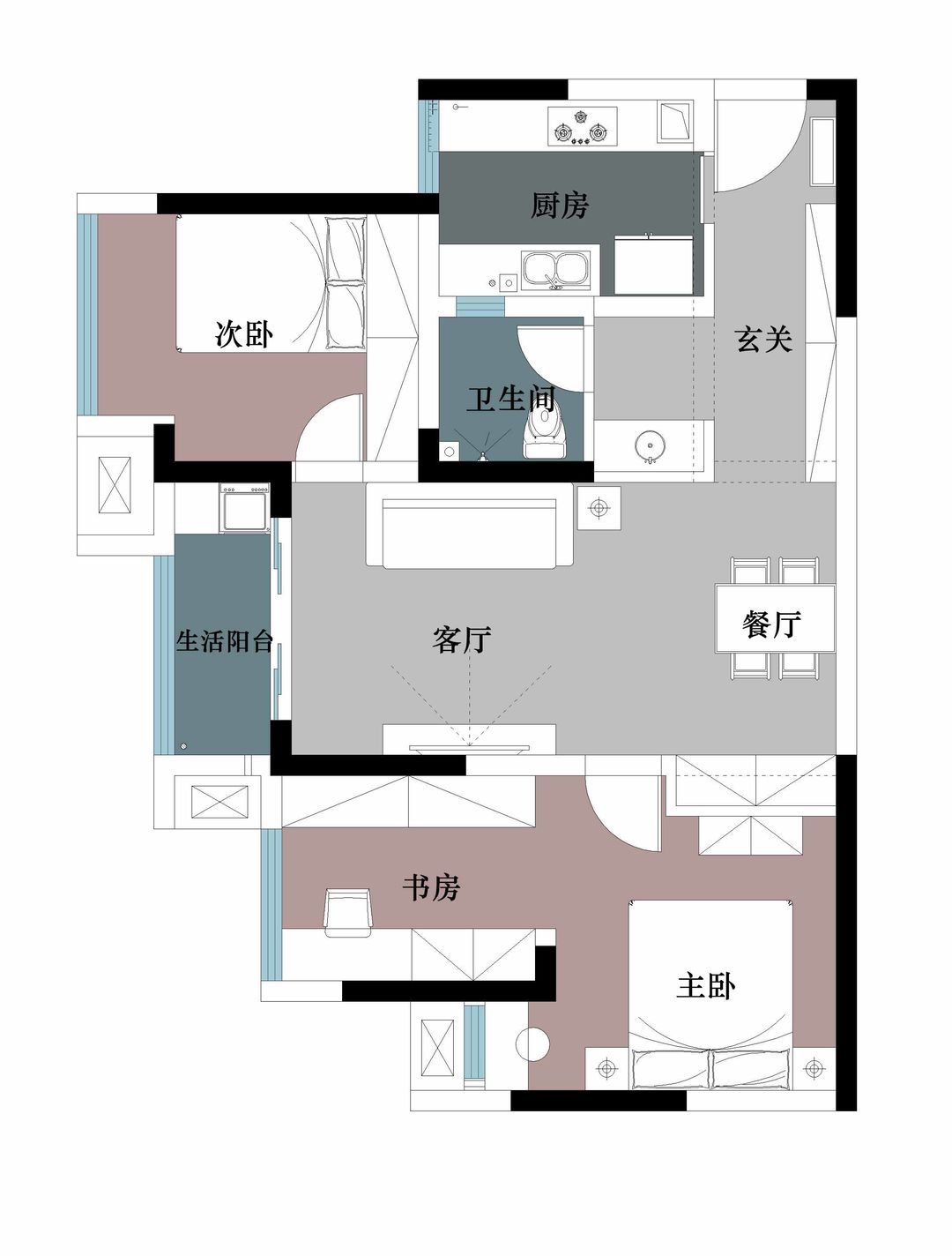 77㎡、基裝不到五萬，浪漫北歐風超漂亮