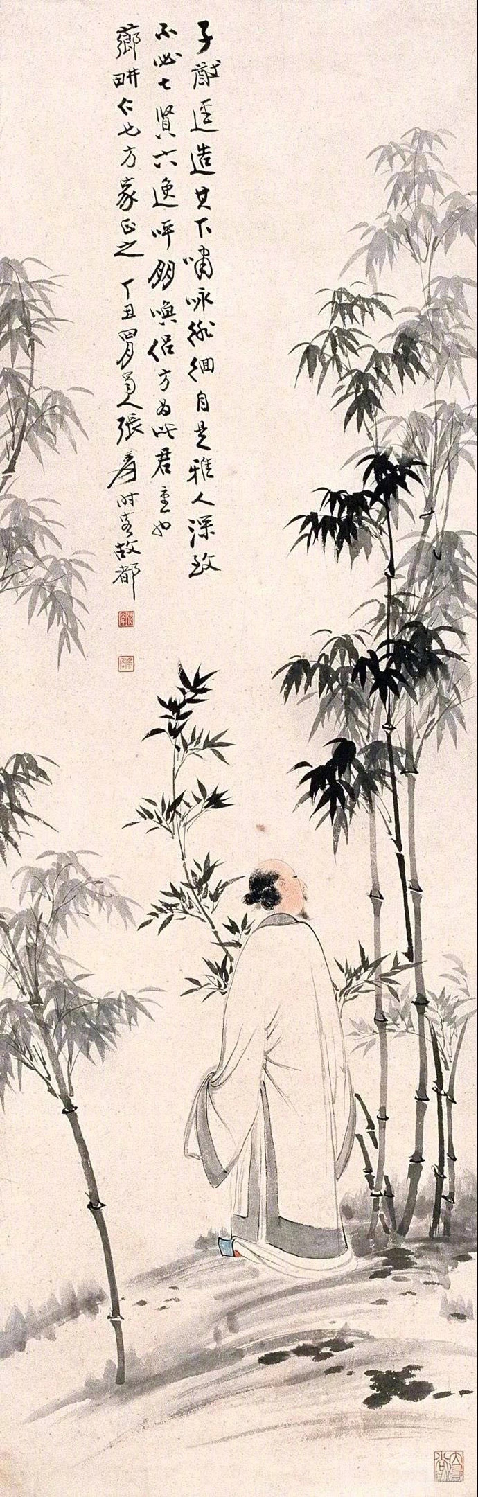 竹下高士——中国传统国画中的高士与竹子(图)